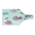 thumbnail image 2 of Feminine Cutting Board, Octopus Pattern Colorful Drop Shadow Cartoon Illustration Print, Decorative Tempered Glass Cutting and Serving Board, Wine Bottle Shape, Purple and Blue, by Ambesonne, 2 of 5