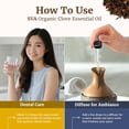 thumbnail image 3 of SVA Clove Essential Oil Organic– 16 Fl Oz – 100% Natural Clove Oil - for Diffuser, Hair Care, Face, Skin Care, Aromatherapy, Scalp and Body Massage, Soap and Candle Making, 3 of 8
