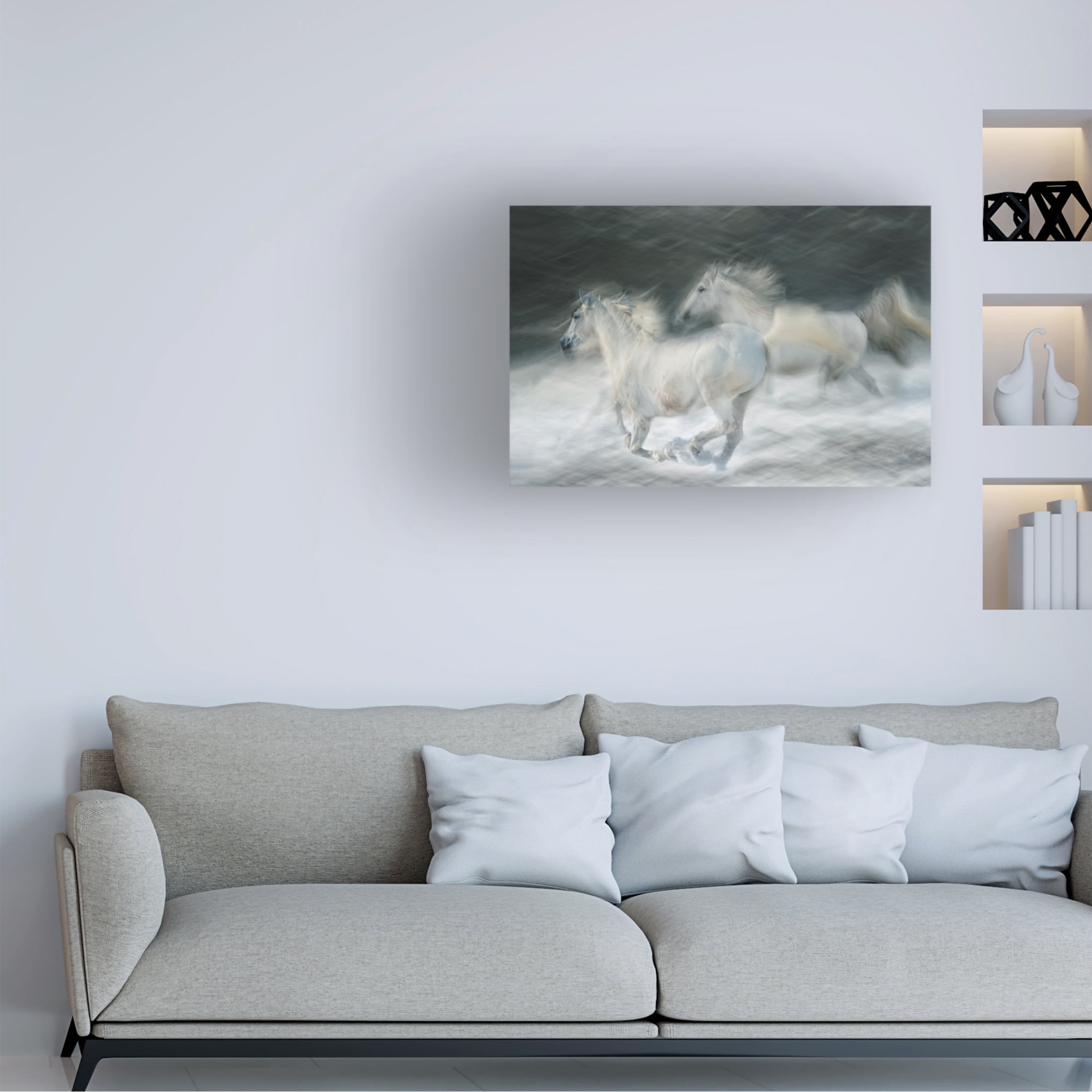 Trademark Fine Art Milan Malovrh Gallop In A Duel Canvas Wall Art