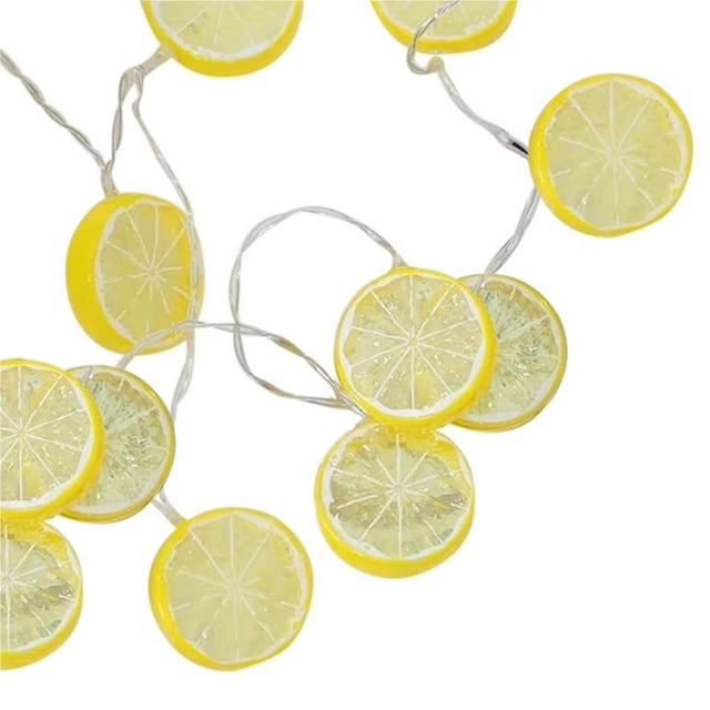 braveheart 20 LED Yellow Lemon Light Strings Warm Decorative Interior Light Strings for Wedding Party Bedroom