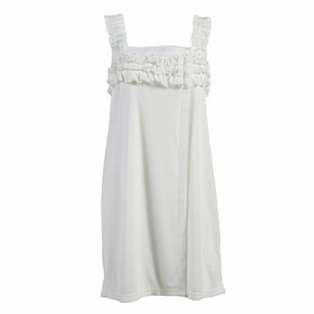 AEGEAN APPAREL - Women's Knit Terry Ruffle Wrap Robe With Removable ...