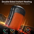 thumbnail image 3 of Hand Warmers Rechargeable 2 Pack Strong Magnetic 18Hrs Longer Heating Portable Pocket-Sized Hand Warmer 6000mAh USB Hot Heater Birthday Gifts for Men Women Camping,Golf,Hunting,Travel Essentials, 3 of 7