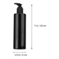 thumbnail image 2 of SHISUYAN 6pcs Black Empty Dispenser Bottle Press Pump 250ml Refillable Countertop Shampoo Lotion Pump Dispenser Container for Bathroom Kitchen, 2 of 8