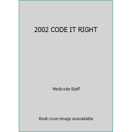 2002 CODE IT RIGHT [Paperback - Used]