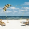 thumbnail image 4 of 8.7*7.7ft Wedding Arch for Ceremony Large Balloon Flower Stand for Wedding Party Decoration Gold, 4 of 7