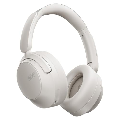(Open Box) QCY H3S Wireless Over-Ear Headphones Hybrid Active Noise Cancelling - WHITE