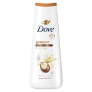 Dove Pampering Shea Butter Body Wash & Macadamia Nut Body Scrub, 2 Count