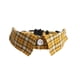 thumbnail image 1 of Zhuge Collar para gatos con hebilla ajustable, de seguridad, suave, para perros pequeños o gatos, tartán amarillo, 1 of 4