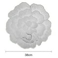 thumbnail image 3 of HEVIRGO PVC Placemat Wear-Resistant Dining Mat Heat Resistant Table Mat Waterproof Peony Shape Coaster for Home Kitchen Dining Room, 3 of 8