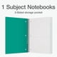 thumbnail image 2 of Cuaderno en espiral Notebook Oxford de 1 tema, 100 hojas, paquete de 5, 2 of 7