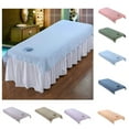 thumbnail image 2 of tredstone Housse de Table de Massage en Coton Réutilisable et Lavable Bleu, 2 of 5