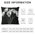 thumbnail image 6 of JEUXUS Printed on Both Sides 2-Piece Short Plush Pillowcase Tulips at Night White, 6 of 6