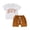Brown, variant on Bagilaanoe 2pcs Toddler Baby Boy Shorts Set Short Sleeve Letter Print T Shirt Tops + Shorts 6M 12M 18M 24M 3T Kids Casual Summer Clothes