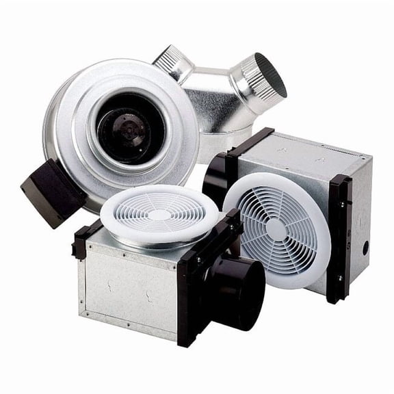 Dual Grille Bath Fan, Uses 4 In. & 6 In. Duct ??? 270 Cfm