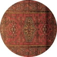 thumbnail image 1 of Ahgly Company Indoor Round Persian Brown Traditional Area Rugs, 4' Round, 1 of 4