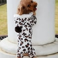 thumbnail image 7 of Dog Cat Pajamas,Puppy Warm Hoodie Soft Flannel Outfits Doggie Leopard Print Winter Comfy Jumpsuit Cute Dog Clothes Cat Apparel,Pet Clothes for Small Medium Large Dogs, 7 of 7