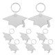 thumbnail image 5 of 8Pcs Graduation Cap Keychain with Heat Transfer for Special Keepsake Use, 5 of 5