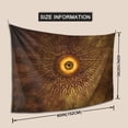 thumbnail image 3 of Surreal Art Eye Tapestry, Brown Secretive Creepy Wall Hanging Tapestries Dorm Room Home Decor, 60" x 40", 3 of 7