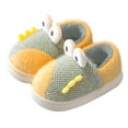 thumbnail image 4 of Generic Christmas Slippers Children Kids Dinosaur Slippers Girls Boys Slippers Memory Foam Comfy House Slippers Bedroom Home Slippers Winter Warm Indoor Clearance Shoes(7-8 Years,Green), 4 of 4