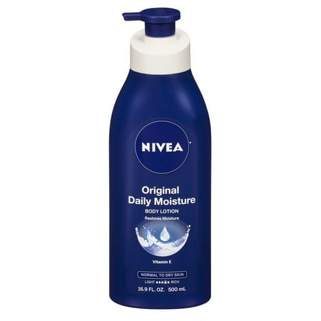 Nivea Lotion Original Daily Moisture 16.9oz Pump(Nrml-Dry) (Pack of 2)