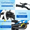 thumbnail image 4 of Ambifirner Kids BMX Bikes with Training Wheels, 12 inch Kids Bicycles Fits Height 33-43inch Boys Child with V-Brake, Coaster Brake Basket Levers & Front Rear Pedals,Blue, 4 of 8