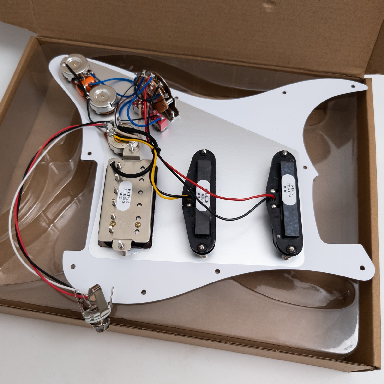 SSH Guitar Prewired Loaded Pickguard, with Alnico 5 Humbucker & single coil Pickup, For Fender Strat Guitar