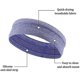 thumbnail image 5 of ZHAOCHENG Diademas deportivas para mujer, diademas deportivas para mujer y hombre, 5 piezas de bandas para el sudor para hombre y mujer, diademas que absorben el sudor, 5 of 5