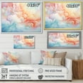 thumbnail image 4 of Designart "Dawn Clouds Alcohol Ink Horizon" Clouds Floater Framed Canvas Prints, 4 of 5