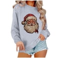 thumbnail image 3 of Chandails de Noël pour Femmes Mode de Noël pour Femmes T-Shirt à Manches Longues et Col Rond avec Coupe Ample et Design de Chandail Sans Capuche pour Femmes, 3 of 4
