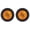 2x Amber, variant on 2" Round Trailer 9 LED Clearance Side Marker Lights DOT FMVSS 108 2x Amber