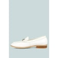 thumbnail image 4 of HOLDA Horsebit Embellished Loafers With Stitch Detail in Off White, 4 of 8