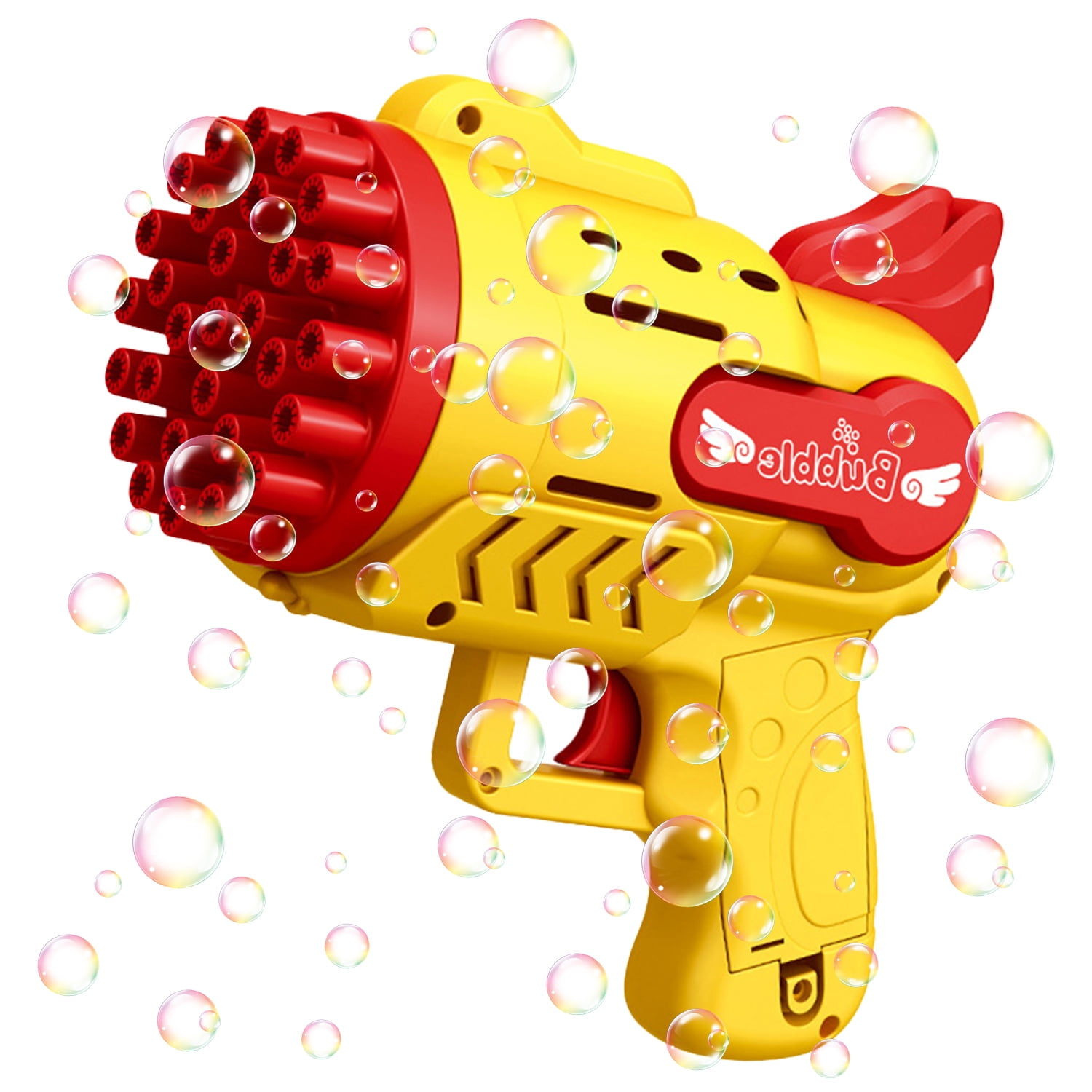 Alloet Bubble Guns Toys 29 Holes Electric Bubble Machine for Kids Play