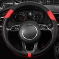 thumbnail image 4 of Car PU Leather Steering Wheel Cover Universal Accessories 15''/38cm New S1, 4 of 8