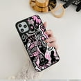 thumbnail image 5 of Pink Liquid Smiley|Face Phone Case for iPhone 12/12 Pro Case,Beautiful Cute Fashion Design Protection Phone Case-Black, 5 of 7
