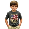 thumbnail image 4 of Youth Patriotic Shirt with American Flag Print, Boys Casual Short Sleeve Tee for 4th of July, Independence Day Celebration Top for Kids and, 4 of 5