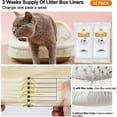 14 Packs Sifting Cat Litter Bags Jumbo Thick Cat Litter Box Liners with