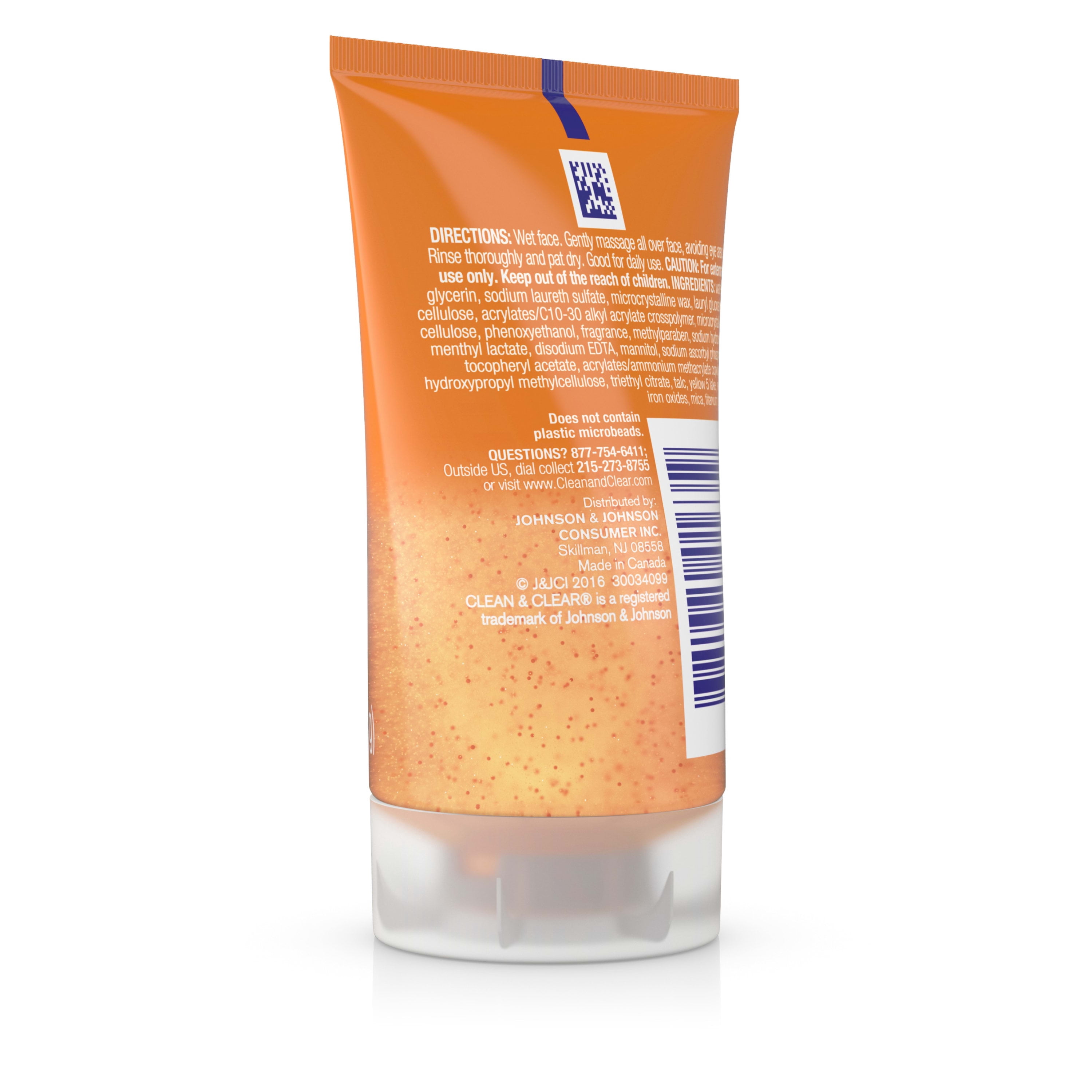 Clean & Clear Morning Burst Facial Cleanser For Daily Skincare Routines, 1 Fl. Oz.