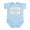 Sky Blue, variant on CafePress - French Infant Bodysuit - Baby Light Bodysuit, Size Newborn - 24 Months