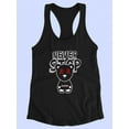 thumbnail image 3 of Never Stop Grunge Style Bear Racerback Tank Women -Image by Shutterstock, Female Small, 3 of 4