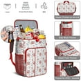 thumbnail image 5 of Travel Cooler Bag - Vintage Baseball Elements Pattern Camping Beer Cooler Backpack with Bottle Opener- Waterproof Insulated Picnic Backpacks - Cooler Bag for Beach, 5 of 6