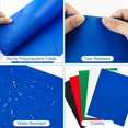 thumbnail image 3 of czcpp-10-Pack Sturdy Blue Plastic Folders with Pockets, Fits 8.5 x 11 Inch Letter Size Paper, 2 Pocket Folders with Prongs, for Office, School and Home, 3 of 4