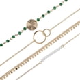 thumbnail image 4 of Pulsera con cuatro capas de agua, pulsera con combinación de piezas, pulsera redonda con cuentas, pulsera con ondas y pompones surtidos, 4 of 8