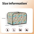 thumbnail image 4 of KLL Wild Sea Life Print 2 Slice Toaster Dust Covers Kitchen Small Appliance Cover with 2 Pockets,Can hold Jam Spreader Knife & Toaster Tongs (11.4 x 7.9 x 7.5), 4 of 6