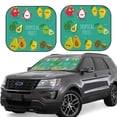 thumbnail image 6 of Kdxio Tropical Fruit Print 2-Piece Sun Shade Front Windshield - Foldable Car Front Window Sunshades For Most Sedans Suv Truck, 6 of 6