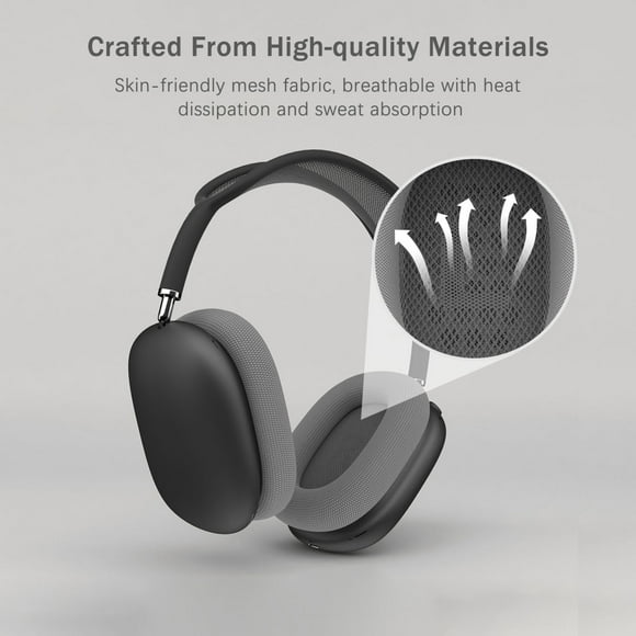 For Mesh Fabric Earpads Replacement Headphones Cushion Easy to Install Compatible with /AirPods
