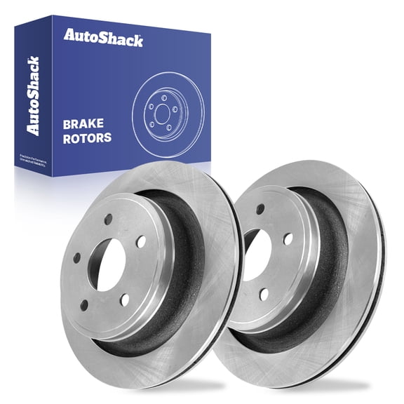 AutoShack Rear Brake Rotors for Ram, Dodge & Chrysler, 1500 2011-2018 Ram 1500 2002-2010 Durango 2004-2009 Aspen 2007-2009, 4WD RWD V6 3.0L 3.6L 3.7L V8 4.7L 5.7L 5.9L - 13.87" (352.2 mm), 5-Lug