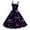 Brown, variant on Outfits Women Sleeveless Knee Length Retro A Line Flared Swing Formal Prom Party Dress Clear XL