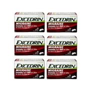 Excedrin Migraine Pain Reliever Caplets 24 ea (Pack of 6)
