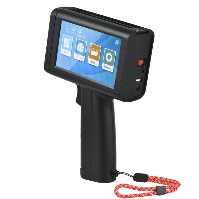 Imprimante à Jet d'Encre, avec Imprimante de 4,3 Pouces Imprimante Portable 4,3 Pouces Led Encre Led de 4,3 Pouces Imprimante de Code avec Définition de 600 Dpi Code Imprimante Portable 600 Dpi Imprimante Portative Huiop Mewmewcat Adben