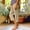 Khaki, variant on Women's Side Split Stretch Capris Elastic Waist 7/8 Length Casual Daily Bottoms Solid Color Soft Stretchy Comfortable Wear Trousers with Pockets